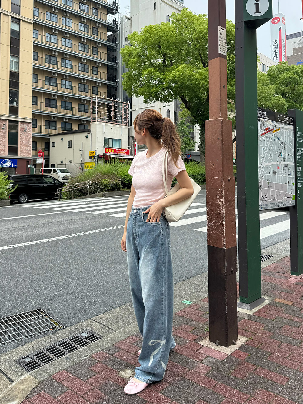 リボンシースルークロップドTシャツ | 詳細画像11