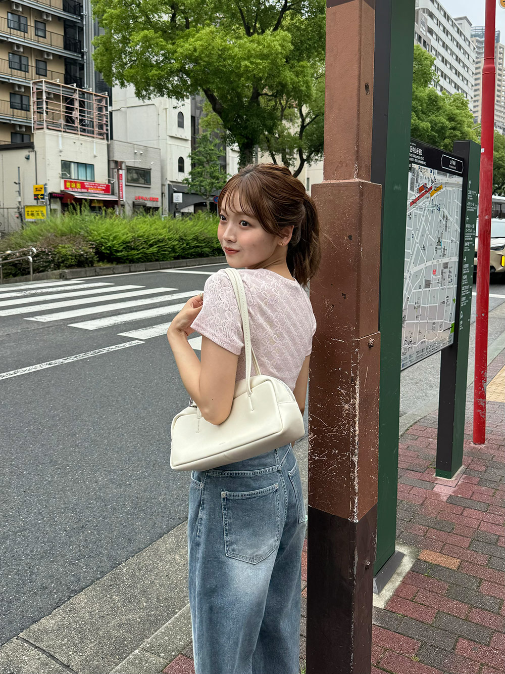 リボンシースルークロップドTシャツ | 詳細画像12