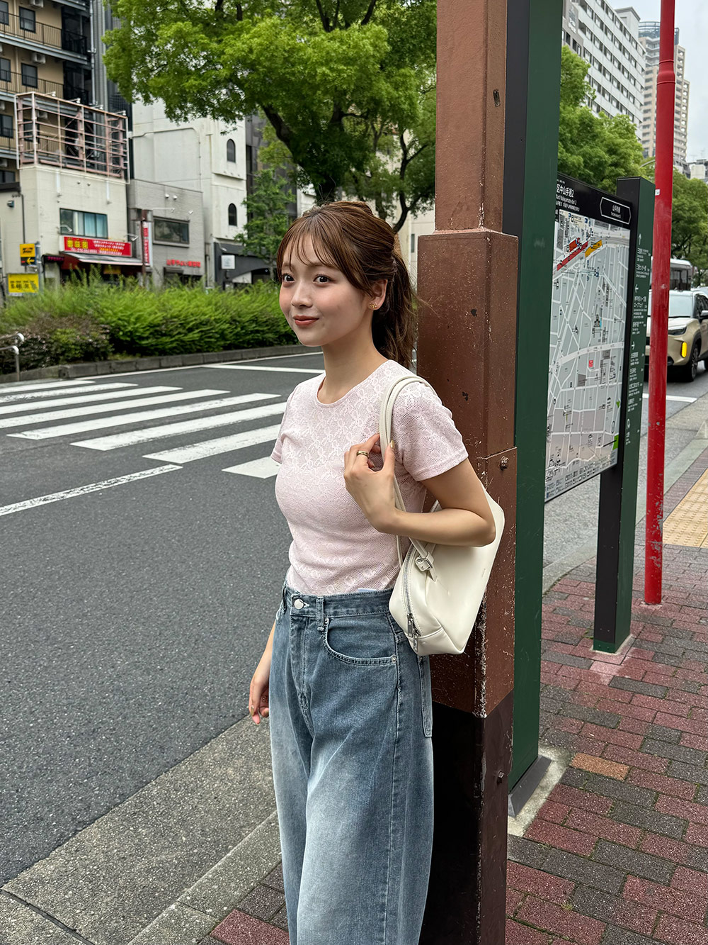リボンシースルークロップドTシャツ | 詳細画像13