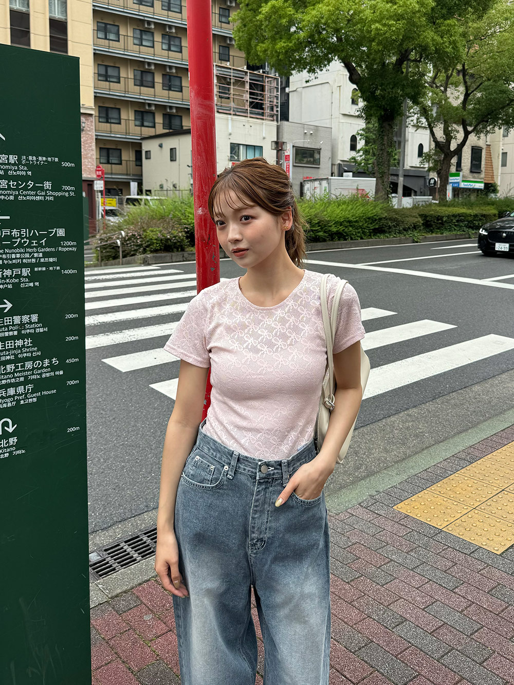 リボンシースルークロップドTシャツ | 詳細画像17