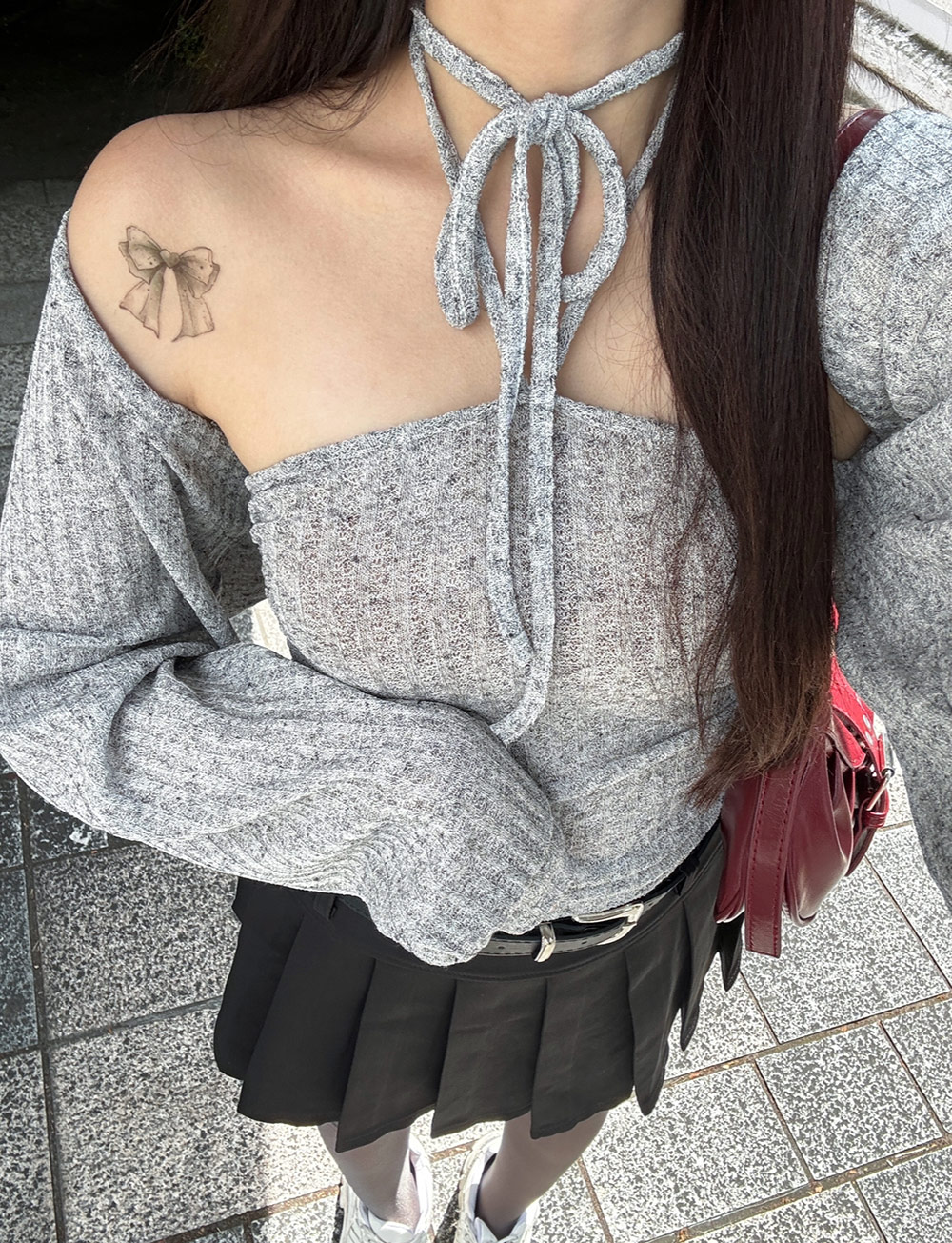 リネン混ホルターキャミソール&ボレロSET | 詳細画像3