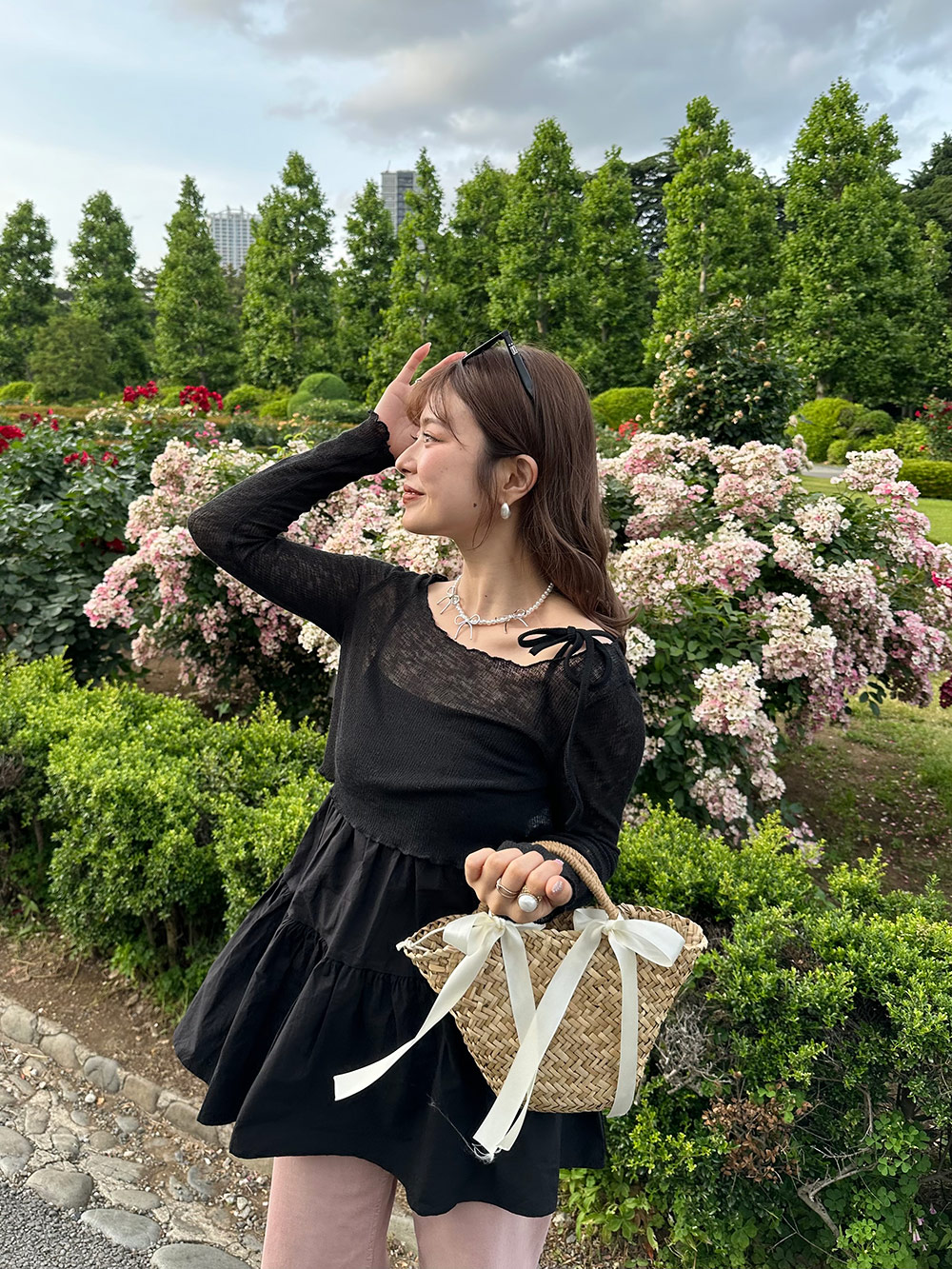 2WAYシアーTシャツ&リボンミニワンピースSET | 詳細画像10
