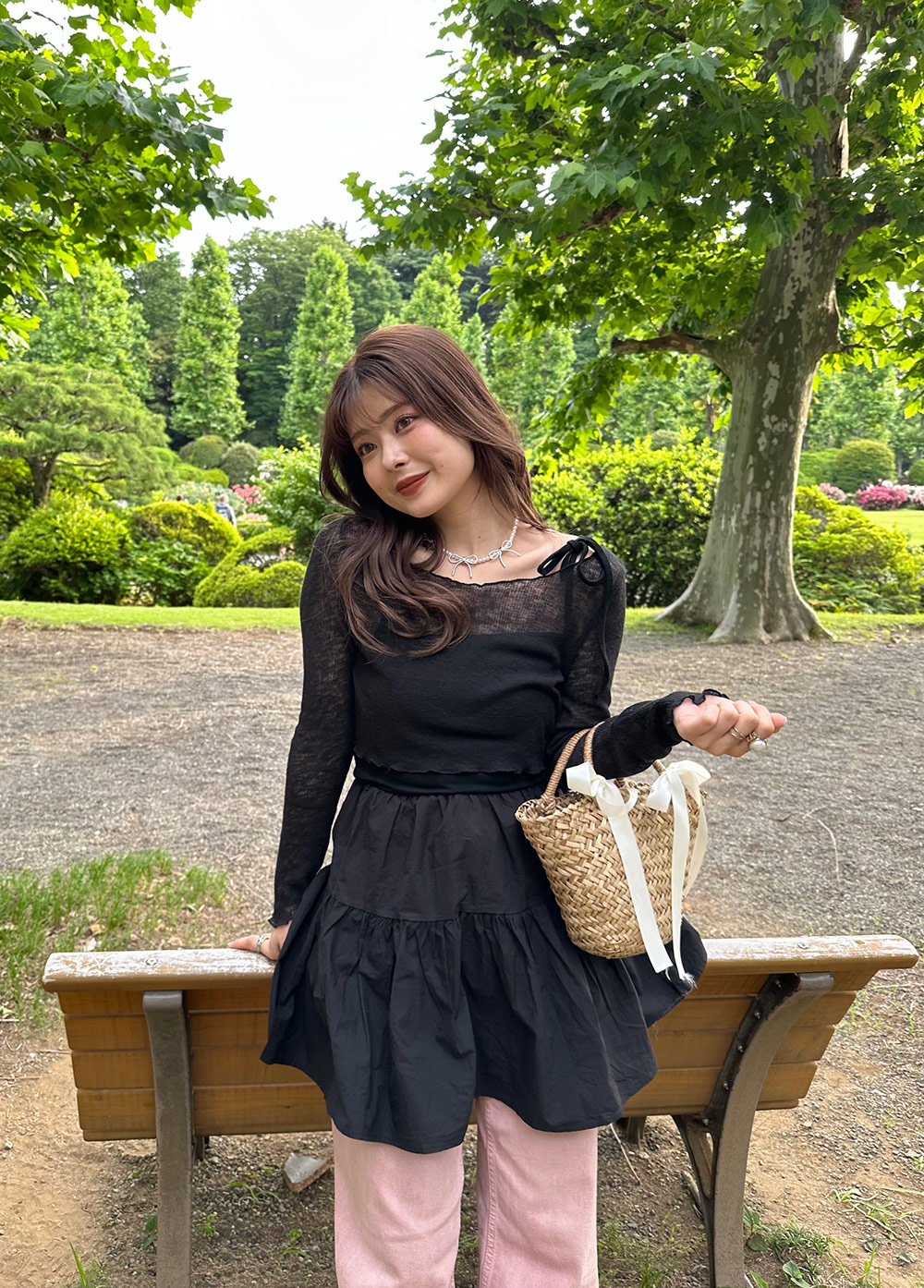 2WAYシアーTシャツ&リボンミニワンピースSET | 詳細画像12