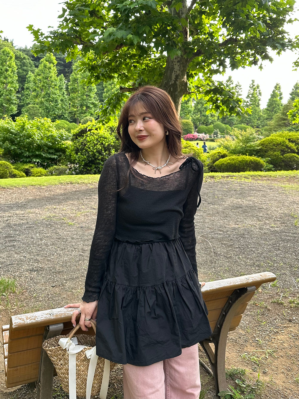 2WAYシアーTシャツ&リボンミニワンピースSET | 詳細画像13
