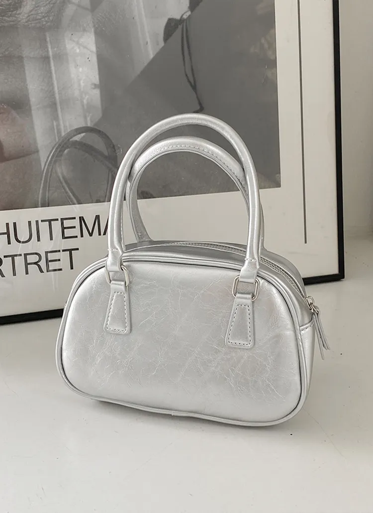 2WAYスクエアシルバーバッグ | cream creme | 詳細画像1