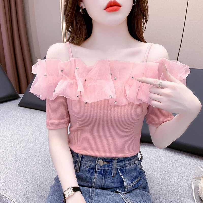 パールオーガンジーオフショルTシャツ | 詳細画像7