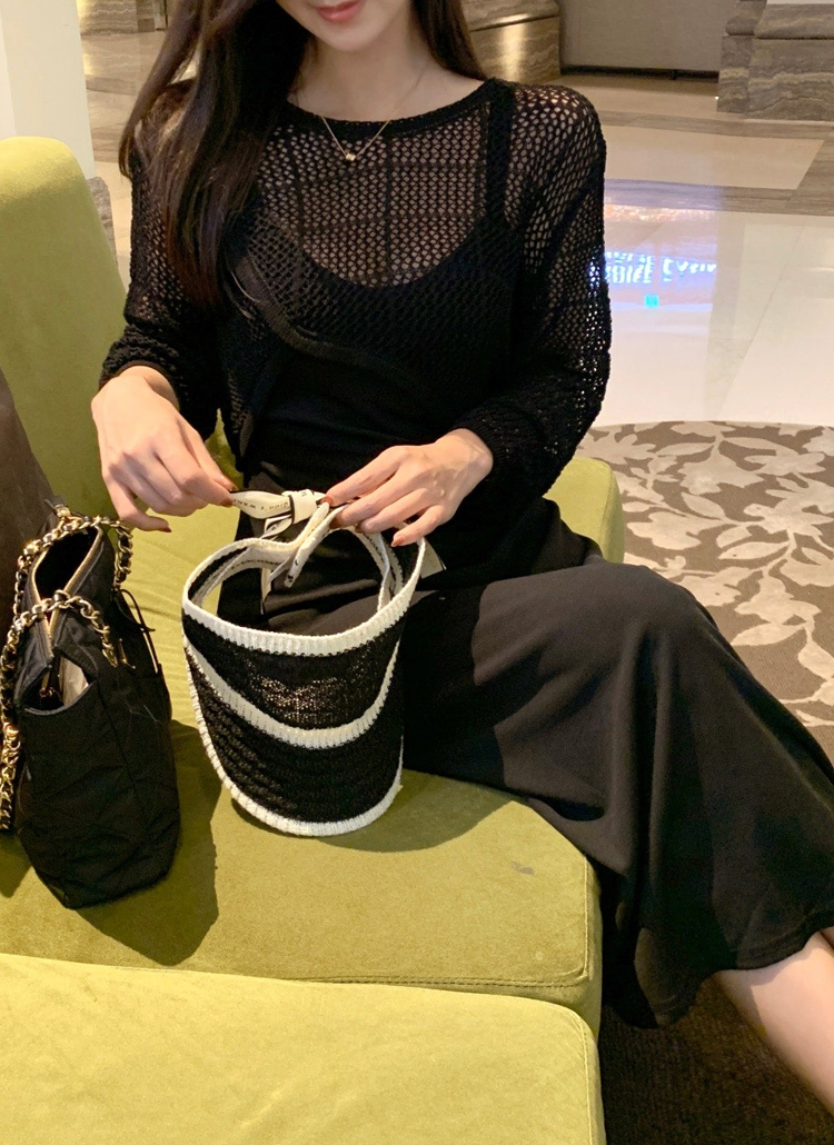 メッシュニット&キャミワンピースSET | レディースファッション