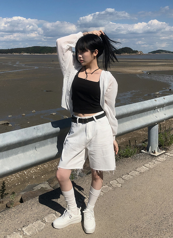 カットオフハーフパンツ | レディースファッション通販 - DHOLIC