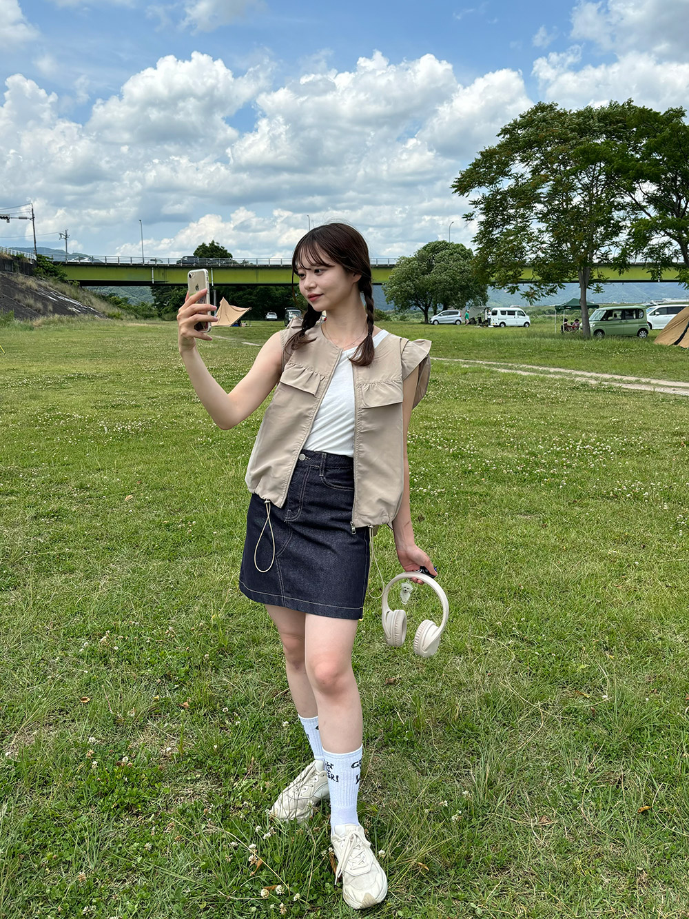 フリルヘムジップベスト | 詳細画像5