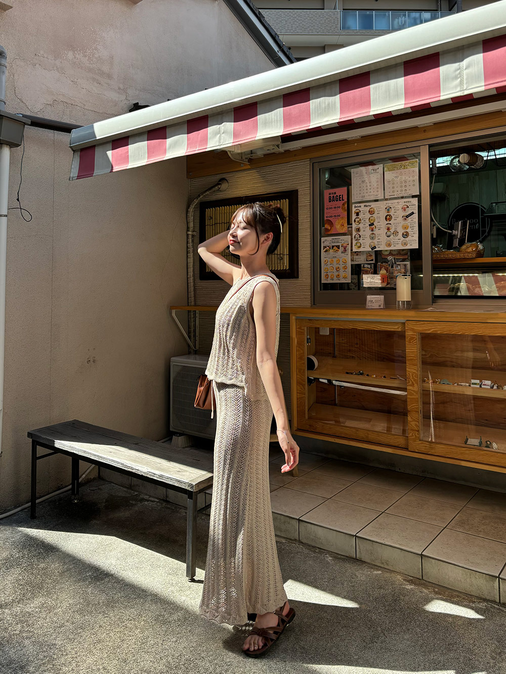 パンチングレースニットノースリーブ&スカートSET | 詳細画像5