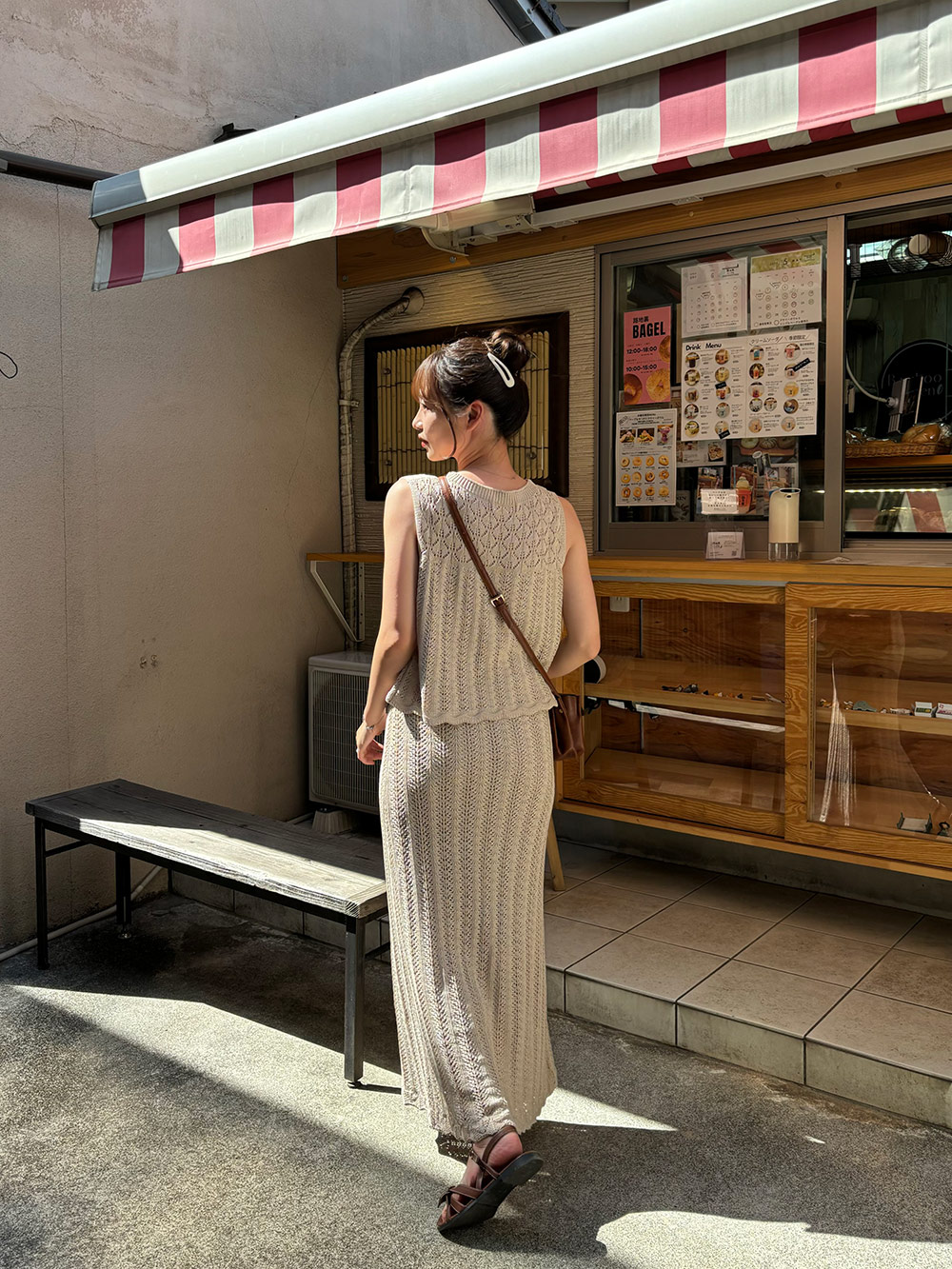 パンチングレースニットノースリーブ&スカートSET | 詳細画像7