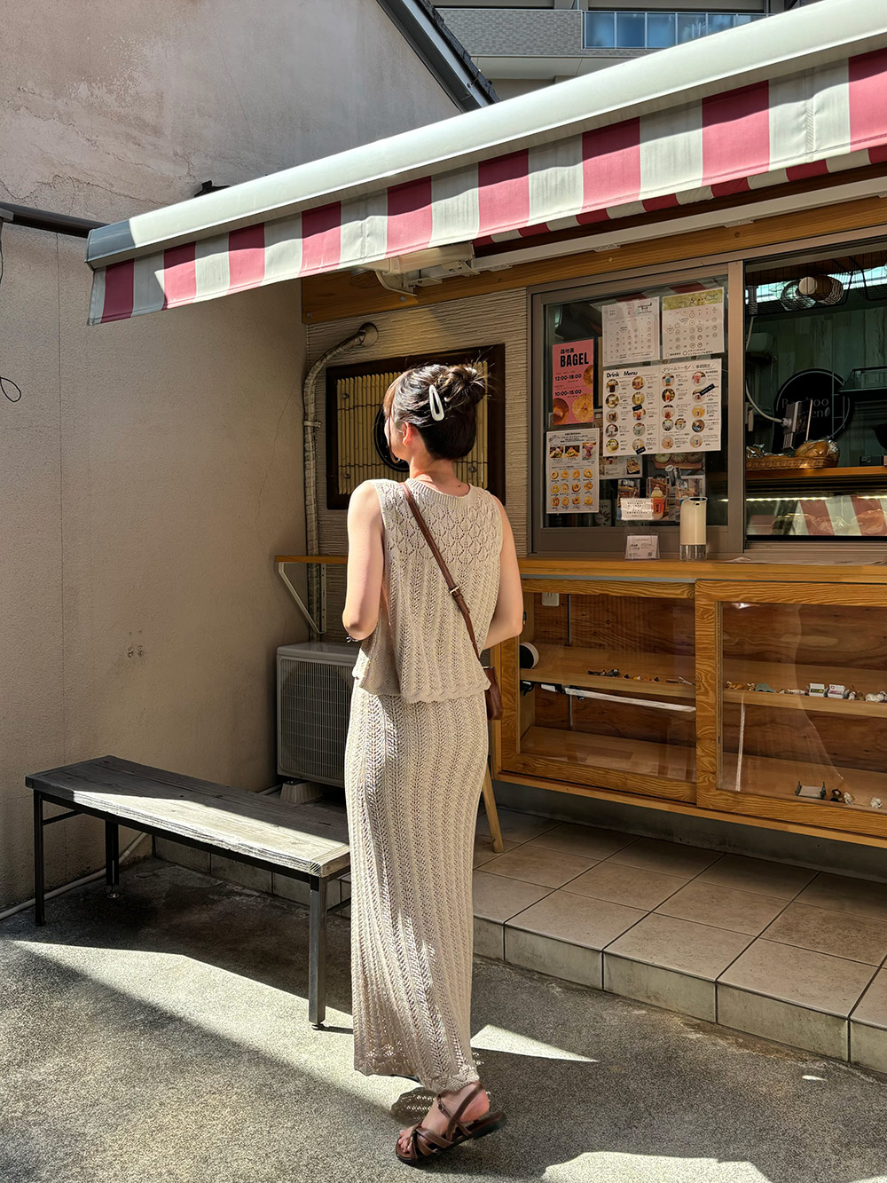 パンチングレースニットノースリーブ&スカートSET | 詳細画像13