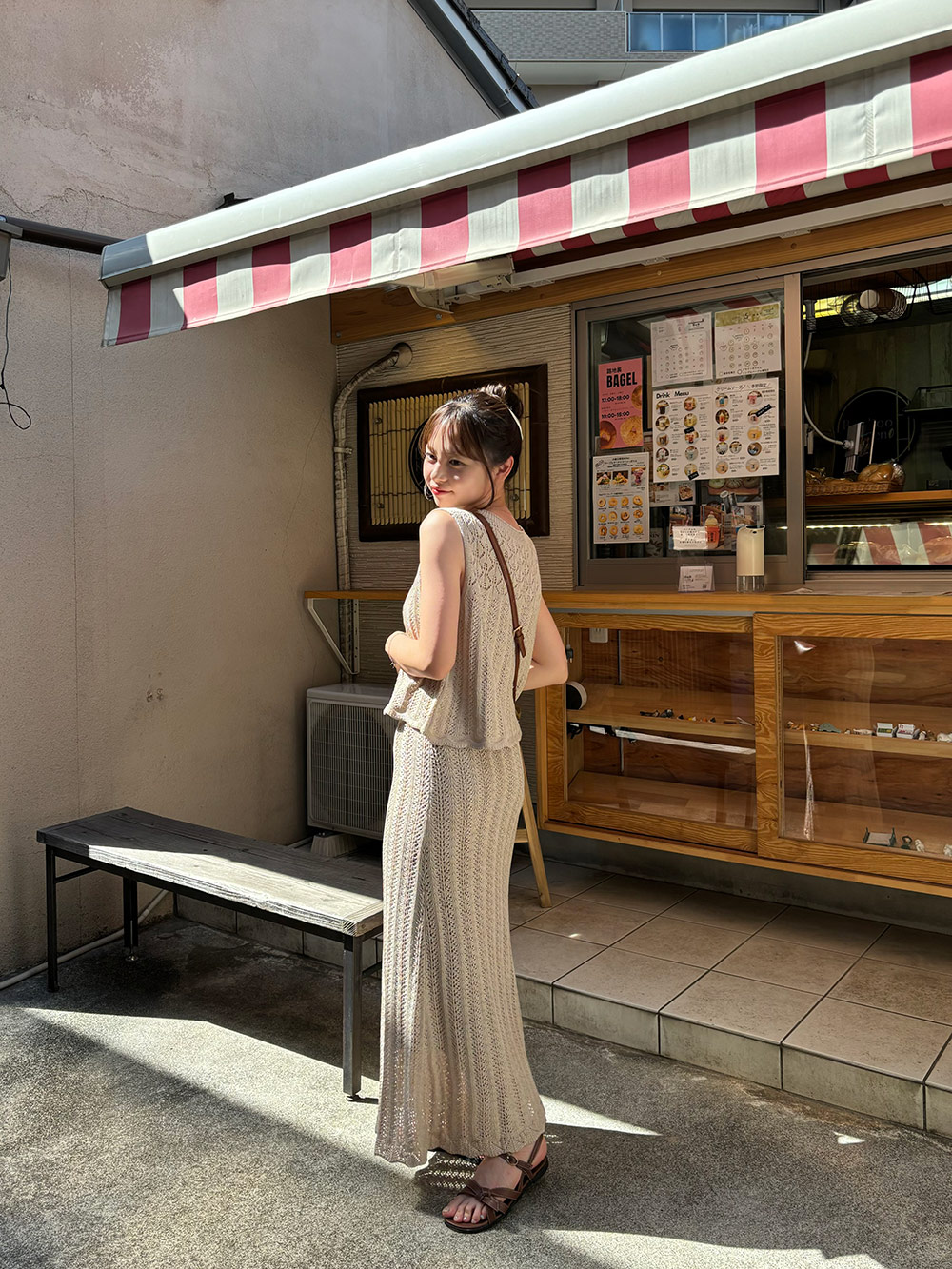 パンチングレースニットノースリーブ&スカートSET | 詳細画像16