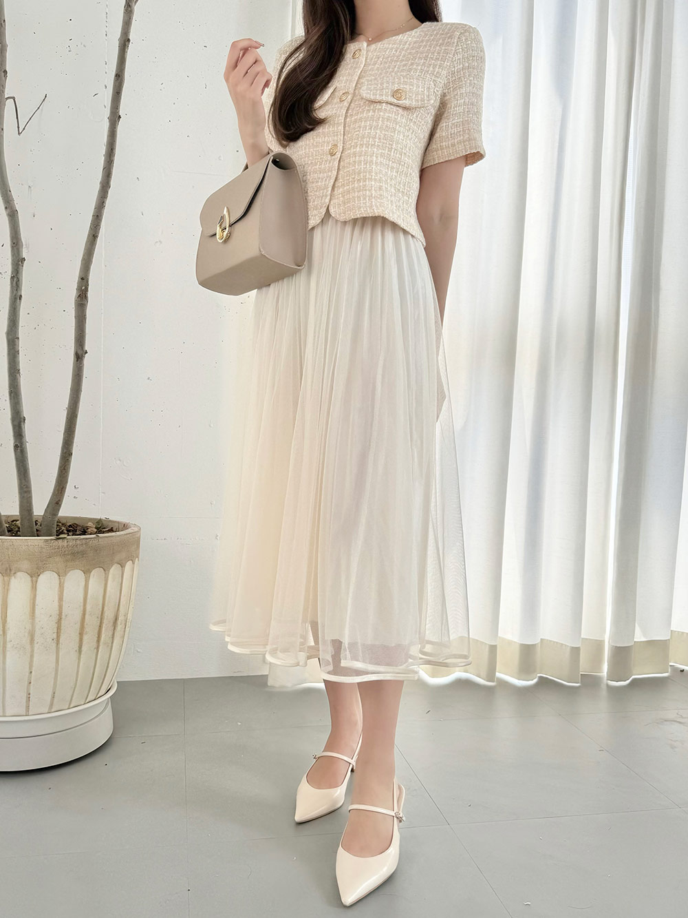 リバーシブルプリーツボリュームシフォンスカート | 詳細画像3