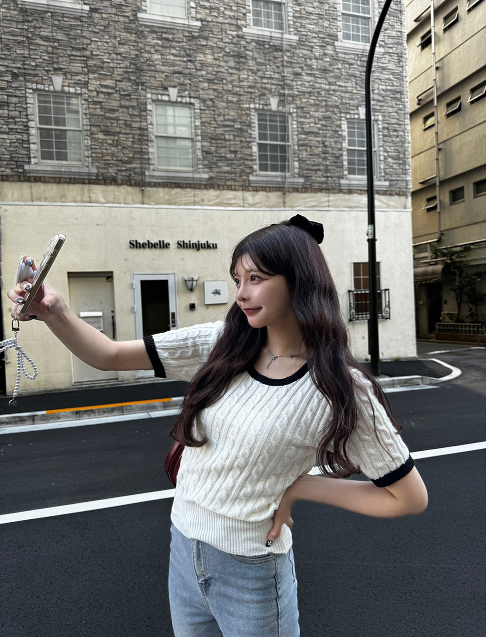 ラップ調デニムスカートパンツ | 詳細画像3