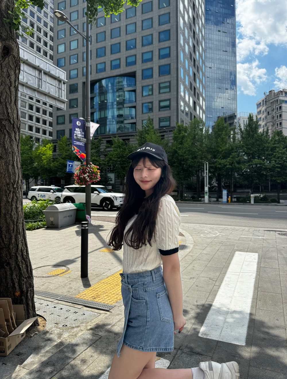 ラップ調デニムスカートパンツ | 詳細画像5