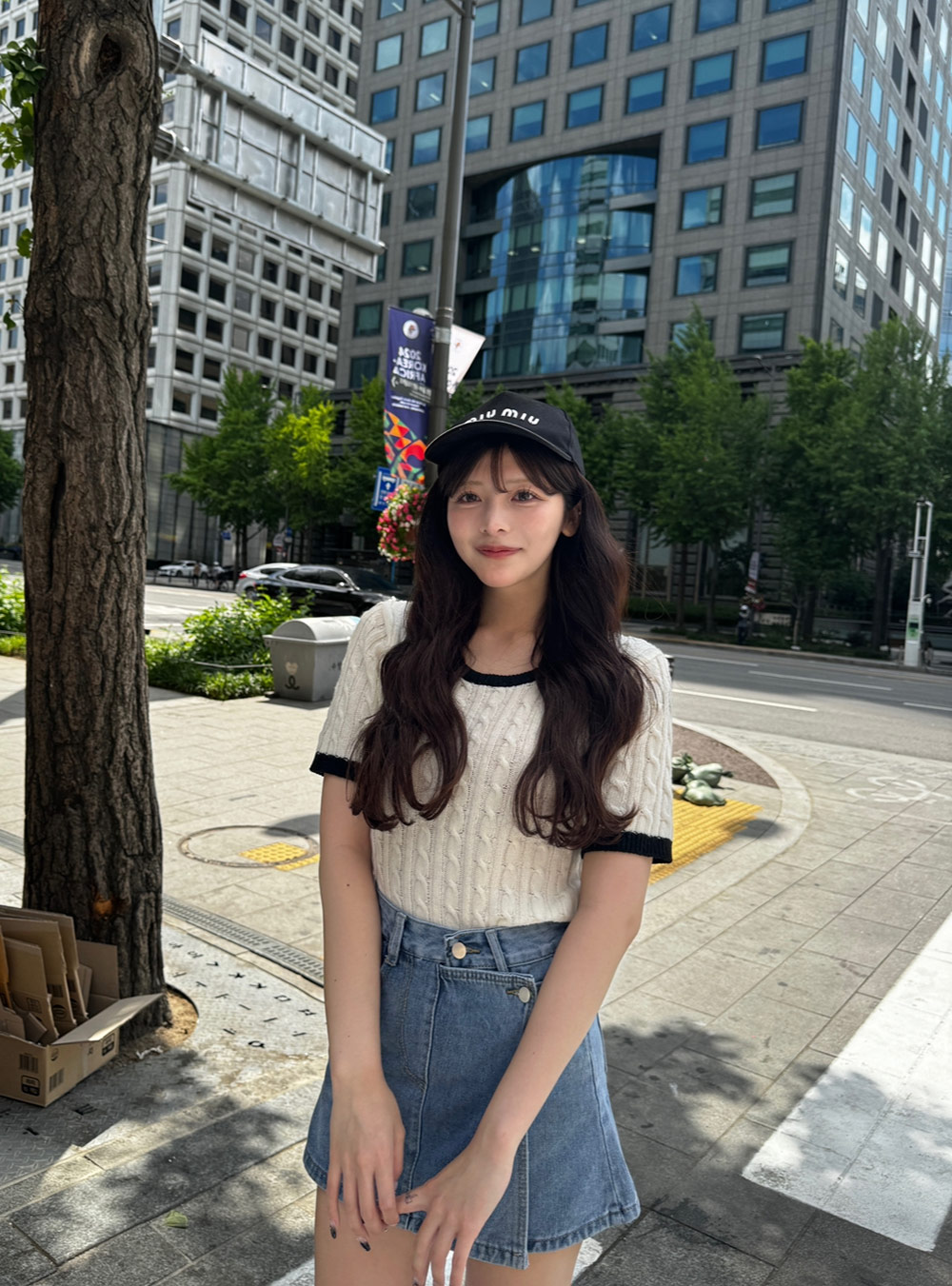 ラップ調デニムスカートパンツ | 詳細画像6