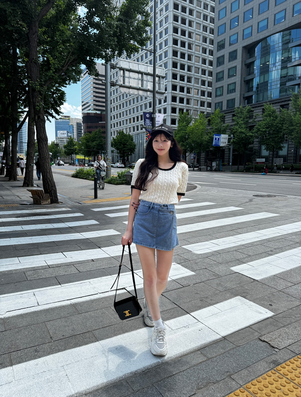 ラップ調デニムスカートパンツ | 詳細画像10