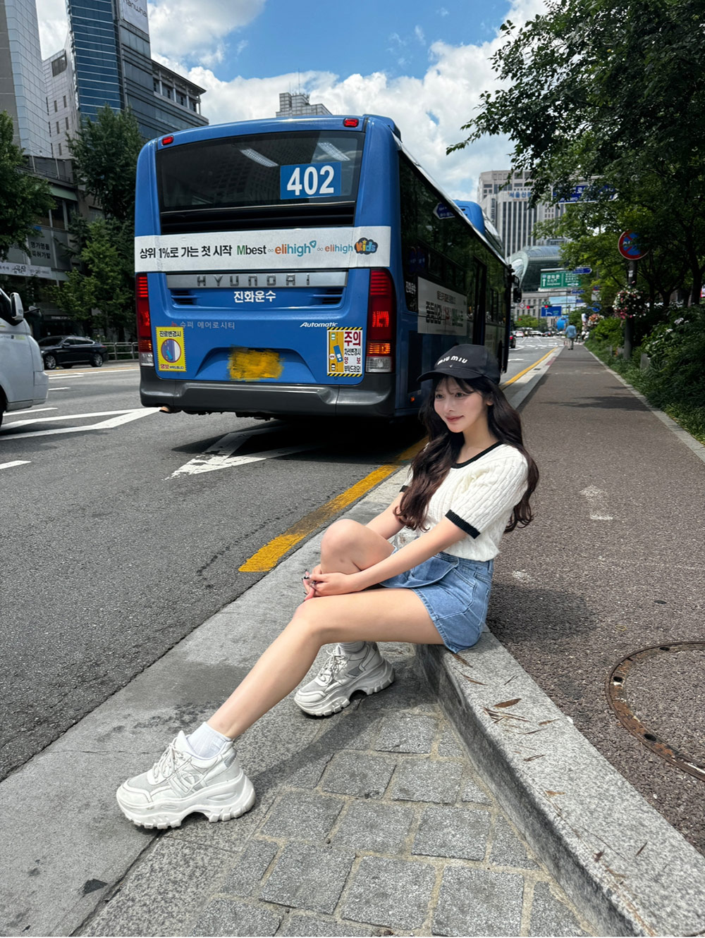 ラップ調デニムスカートパンツ | 詳細画像11