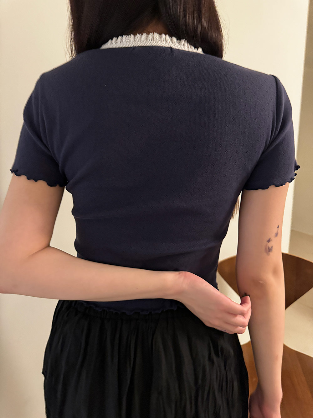 首レース半袖Tシャツ | 詳細画像18