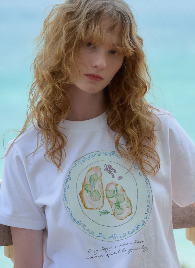 ブランチプリント半袖Tシャツ | 詳細画像1