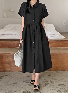 【24SS★華やかさある1枚♡】DIOR ミディシャツドレス 24SS/華やかな印象に♪】Dior☆ミディシャツドレス ワンピース