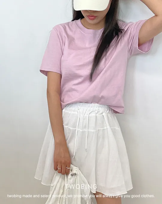ラウンドネック半袖Tシャツ | twobing | 詳細画像7