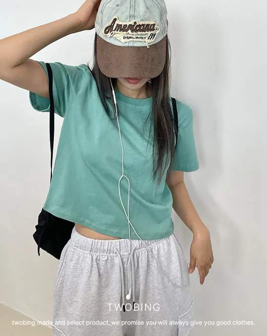 ラウンドネック半袖Tシャツ | twobing | 詳細画像8