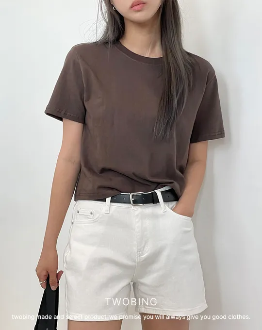 ラウンドネック半袖Tシャツ | twobing | 詳細画像9