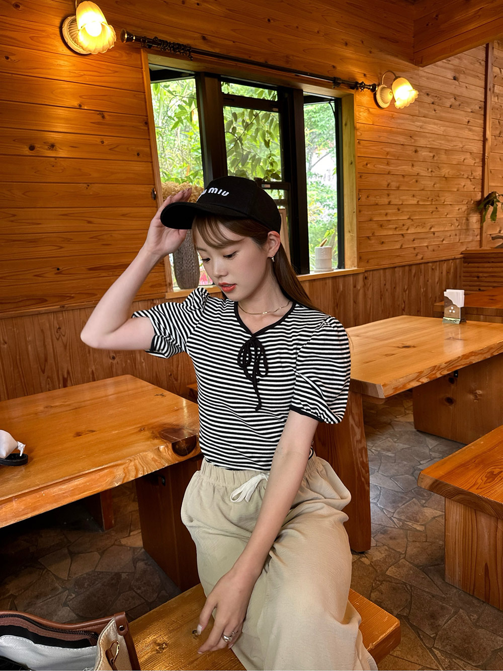 パフスリーブボーダーTシャツ | 詳細画像7