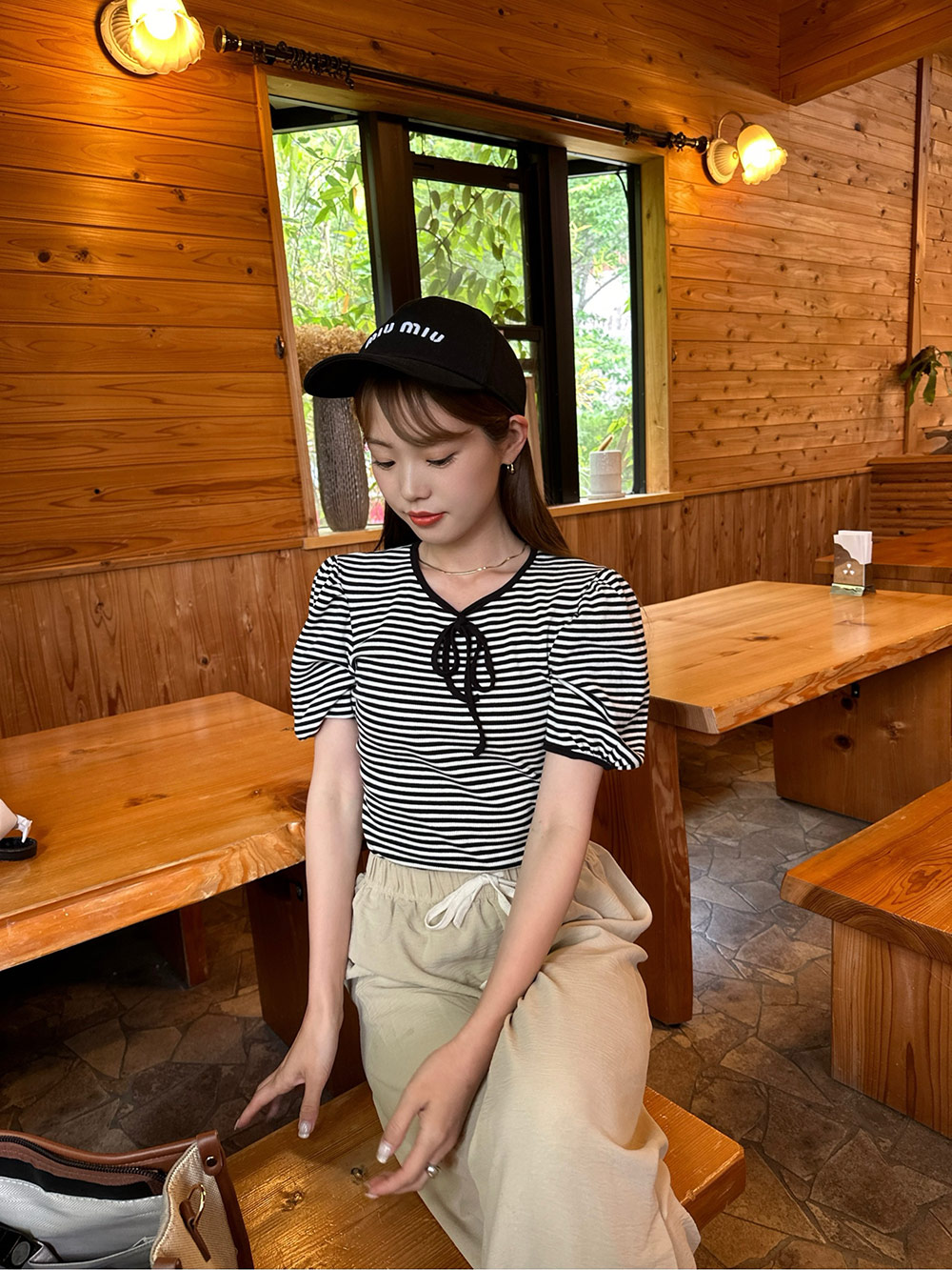 パフスリーブボーダーTシャツ | 詳細画像8
