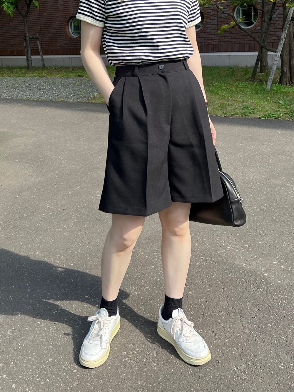 タックハーフパンツ | 詳細画像4