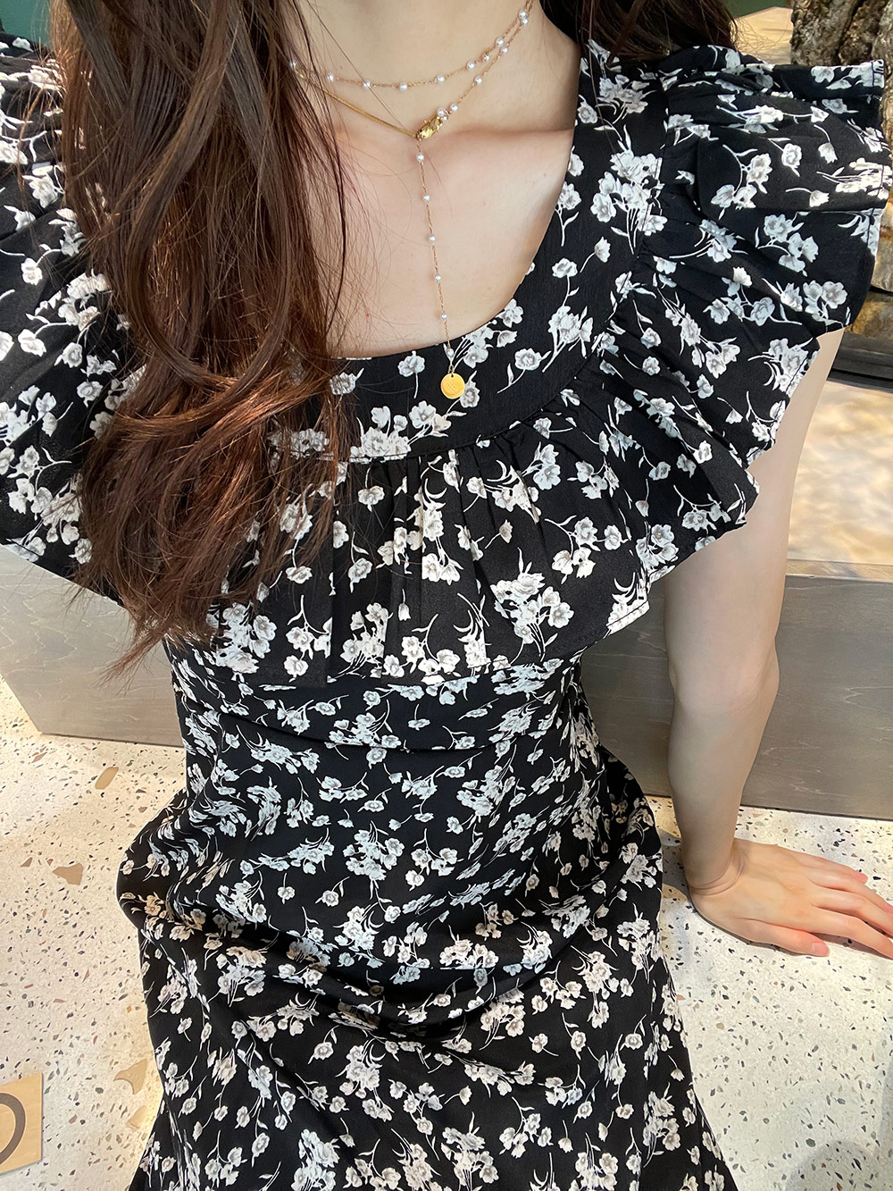 2WAY花柄フリルワンピース | 詳細画像9