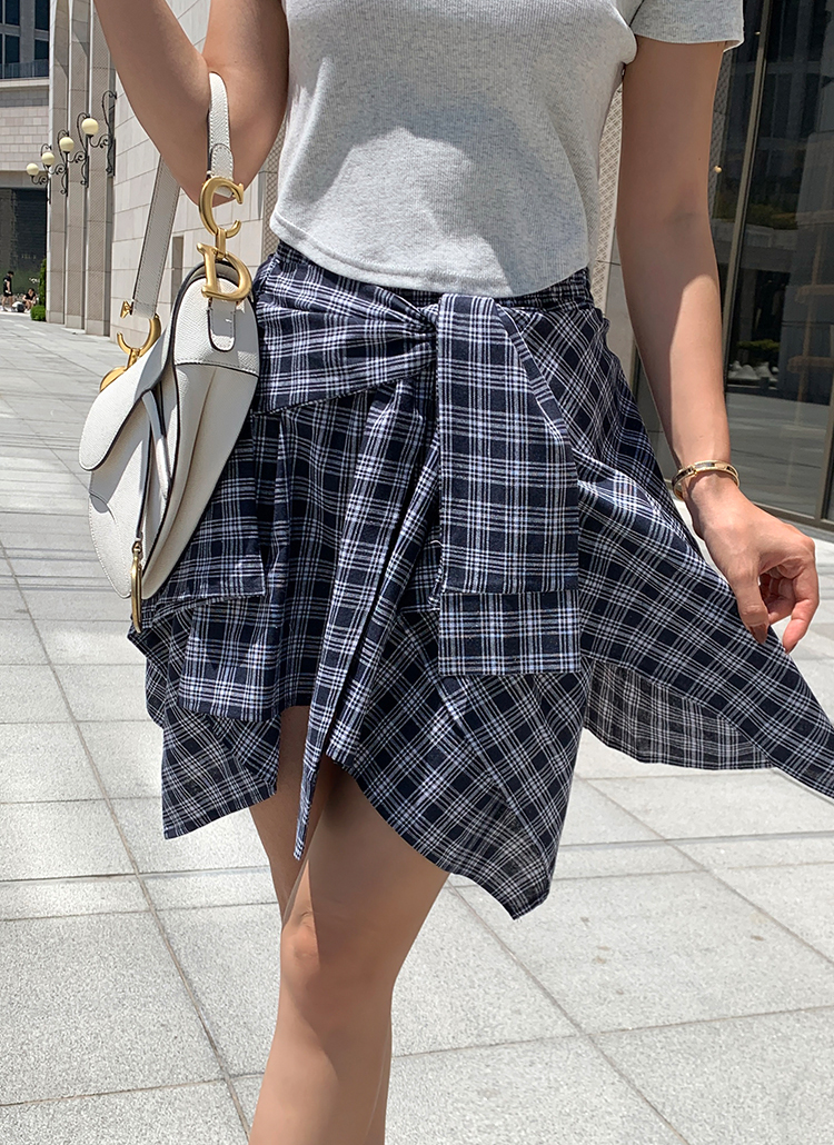 itimi チェック　MAX&Co. 巻きスカート　ミニスカート　グランジ 1828288_24134530_k3.jpg