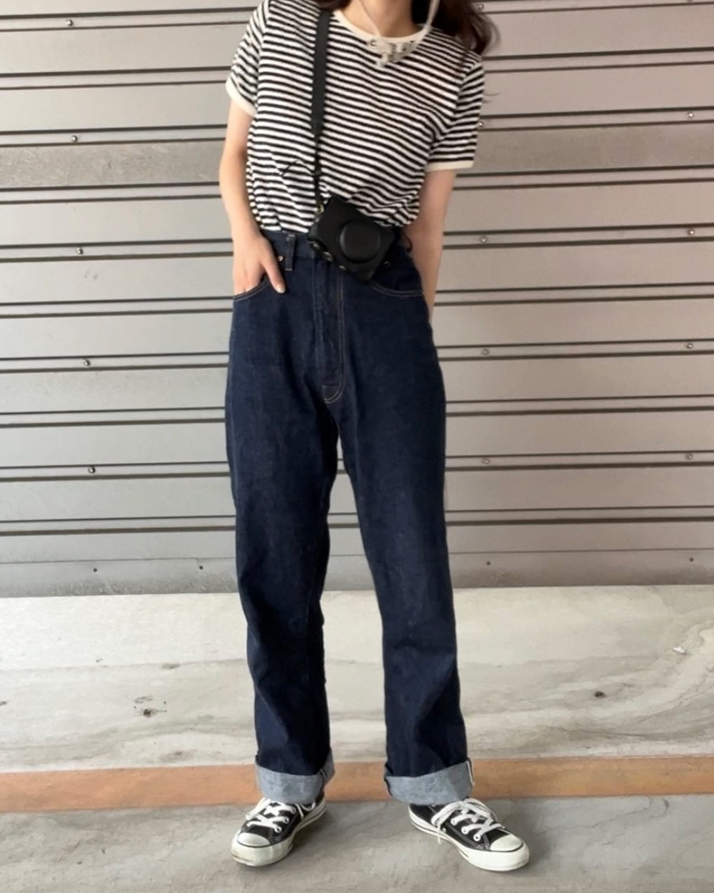 パイピングボーダーリブTシャツ | 詳細画像6