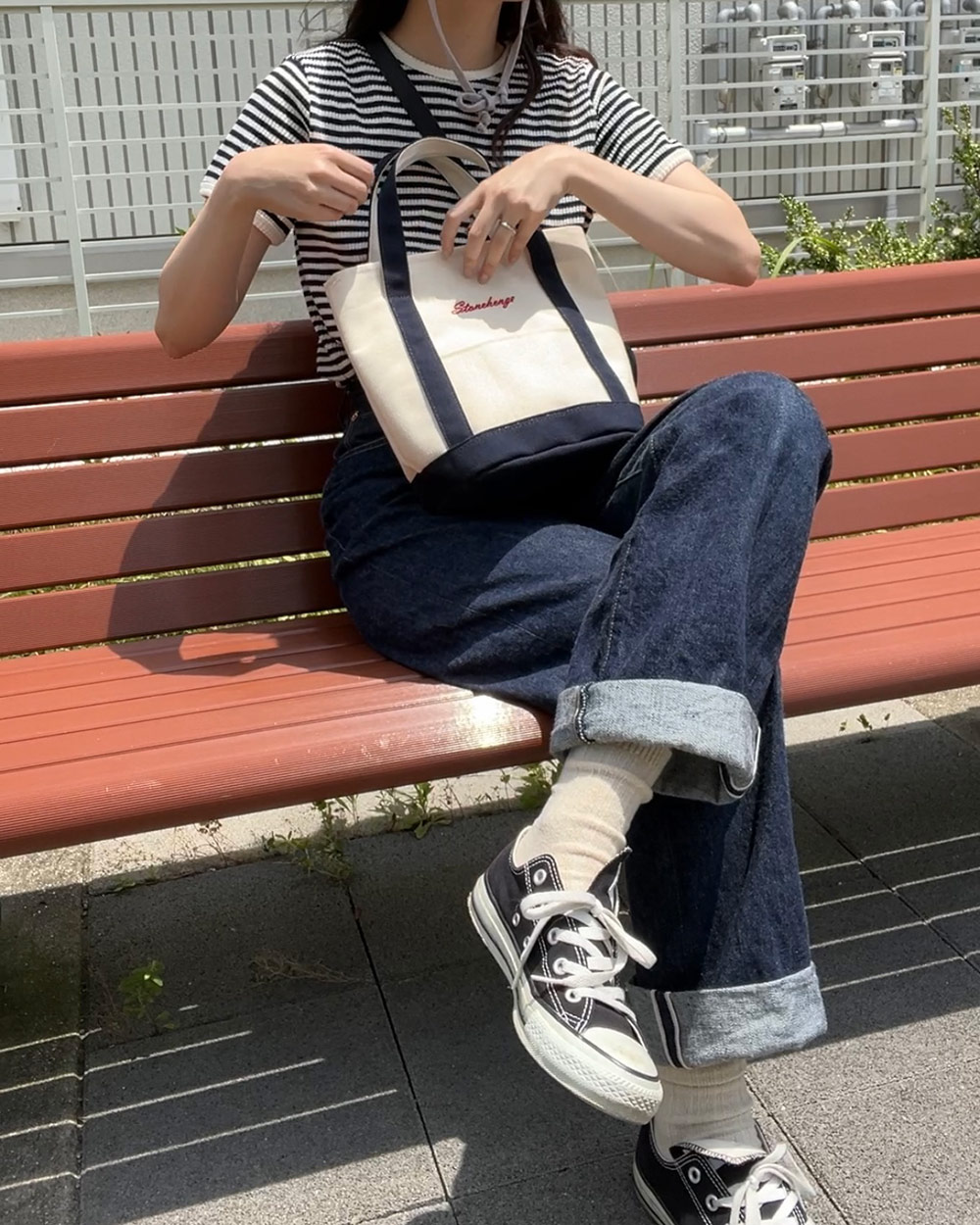パイピングボーダーリブTシャツ | 詳細画像12