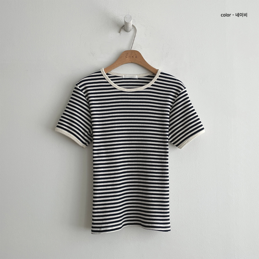 パイピングボーダーリブTシャツ | 詳細画像21