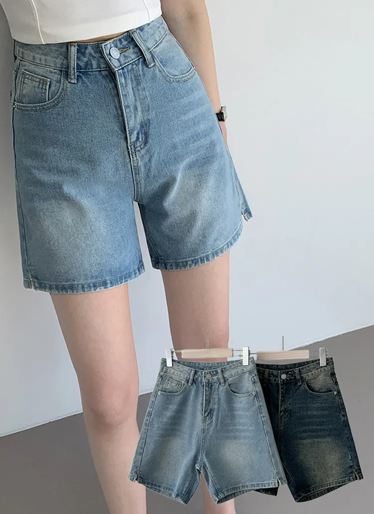 ウォッシュハーフデニムパンツ | paknamae | 詳細画像1