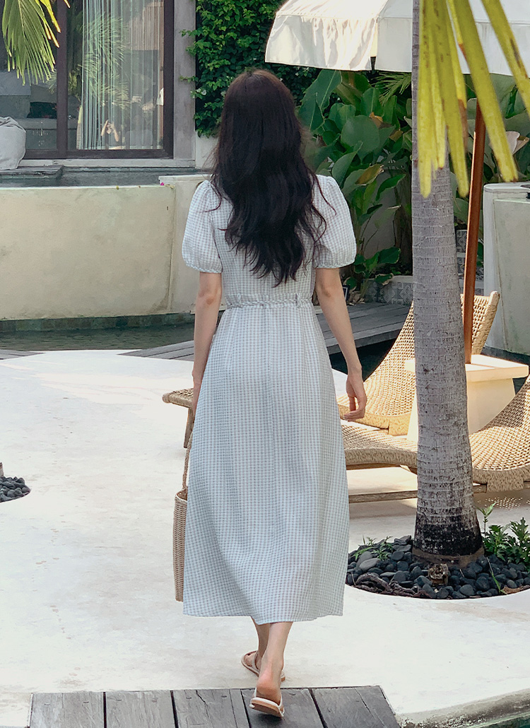 半袖チェックワンピース | レディースファッション通販 - DHOLIC