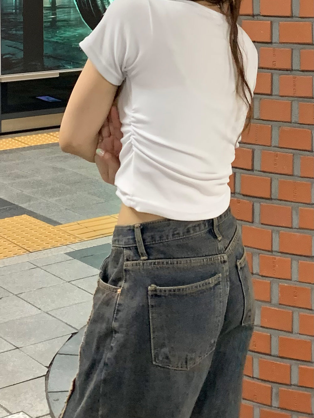 サイドシャーリングクロップドTシャツ | 詳細画像5