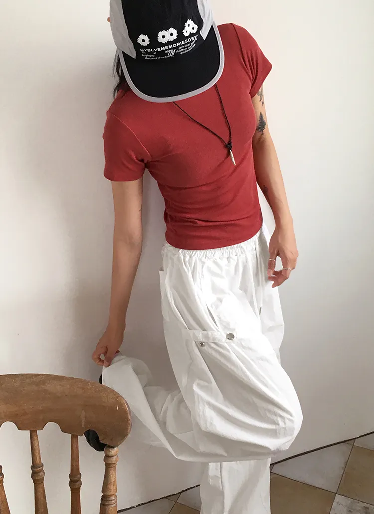 シンプル半袖Tシャツ | WONDERWONDER | 詳細画像1