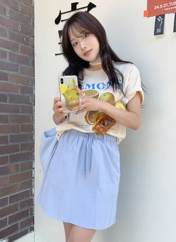 LEMONSプリント半袖Tシャツ | 66girls | 詳細画像1