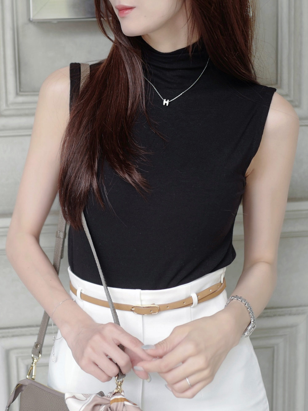 ハイネックリブノースリーブ | 詳細画像2