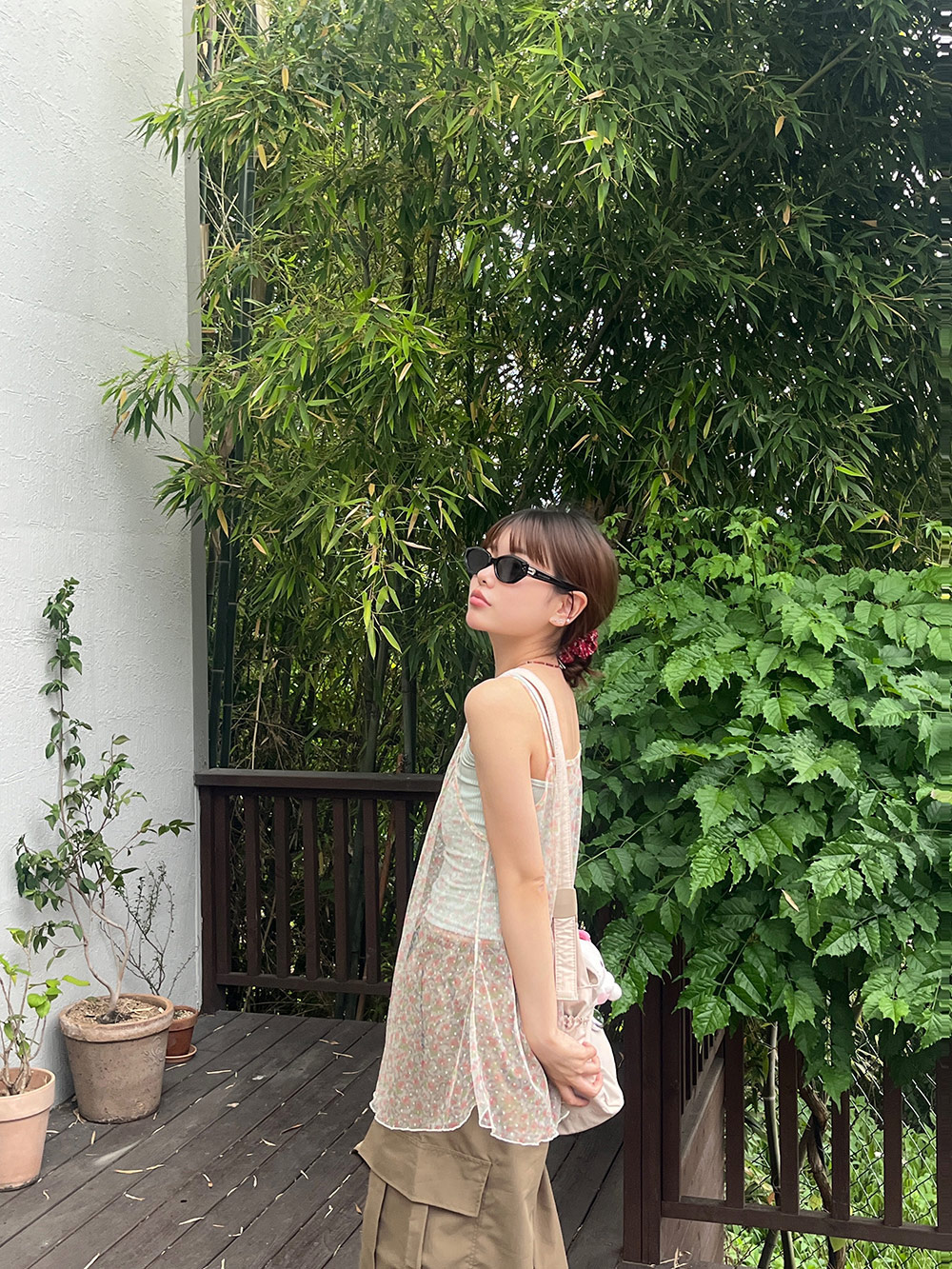 キャミ&花柄レイヤードキャミワンピースSET | 詳細画像9