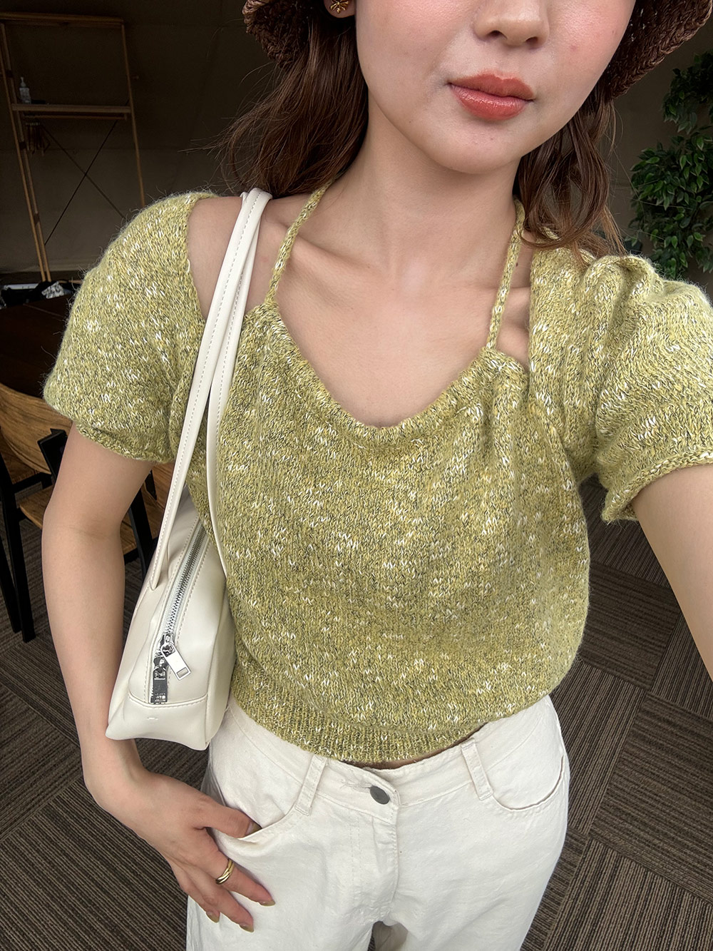 ホルターパフカラーミックスニット | 詳細画像3