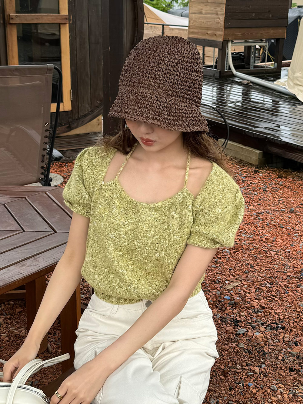 ホルターパフカラーミックスニット | 詳細画像5