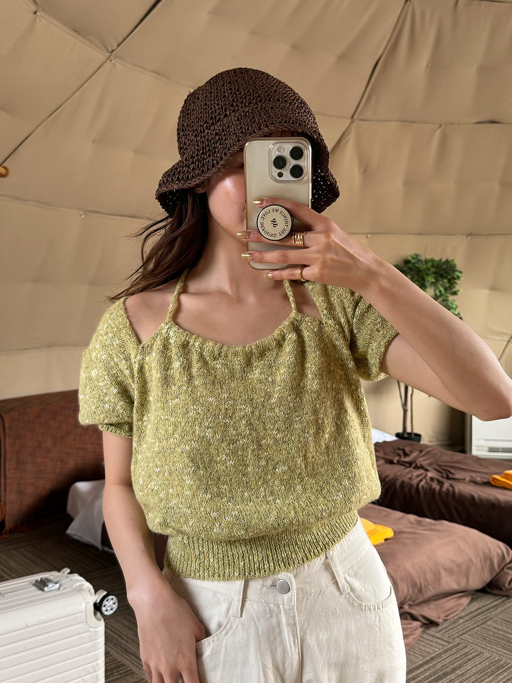 ホルターパフカラーミックスニット | 詳細画像6