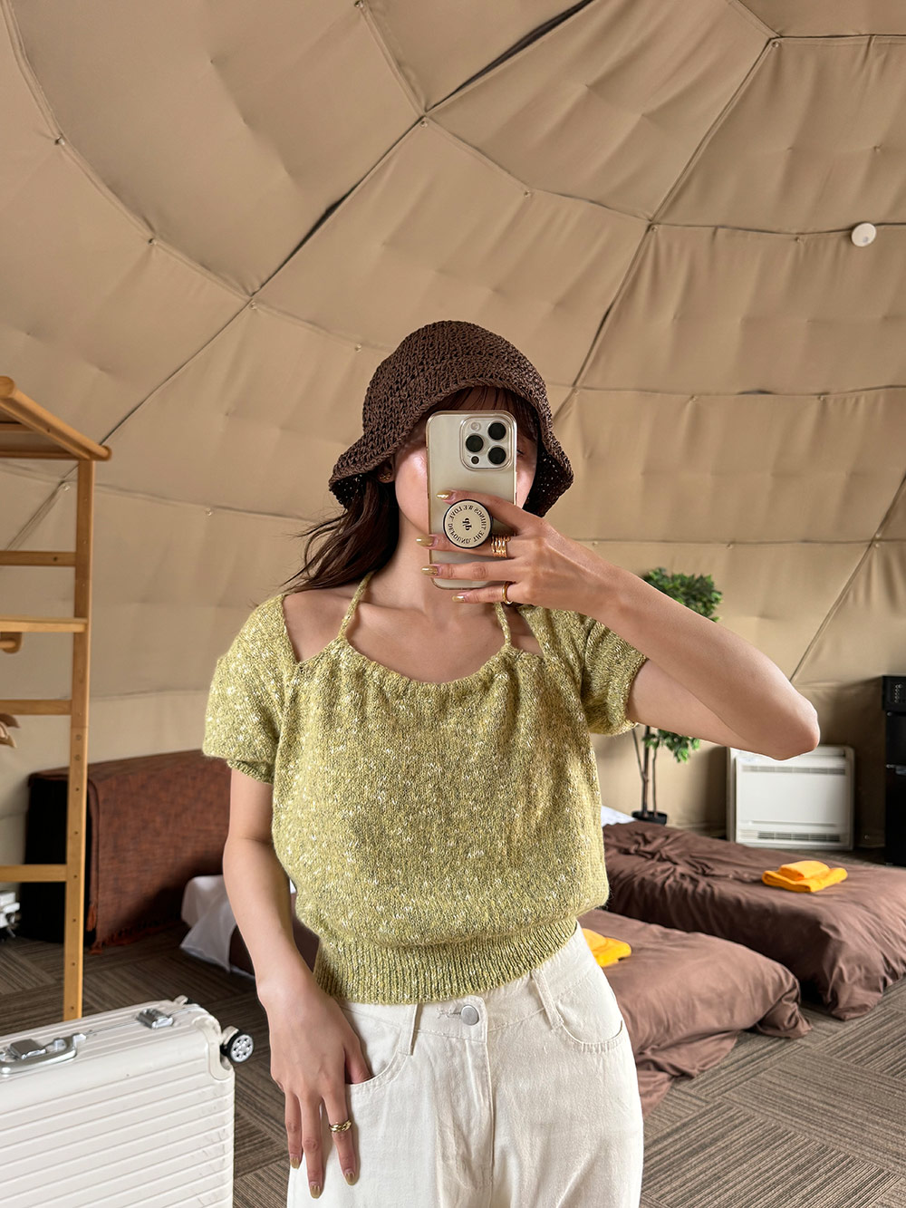 ホルターパフカラーミックスニット | 詳細画像7