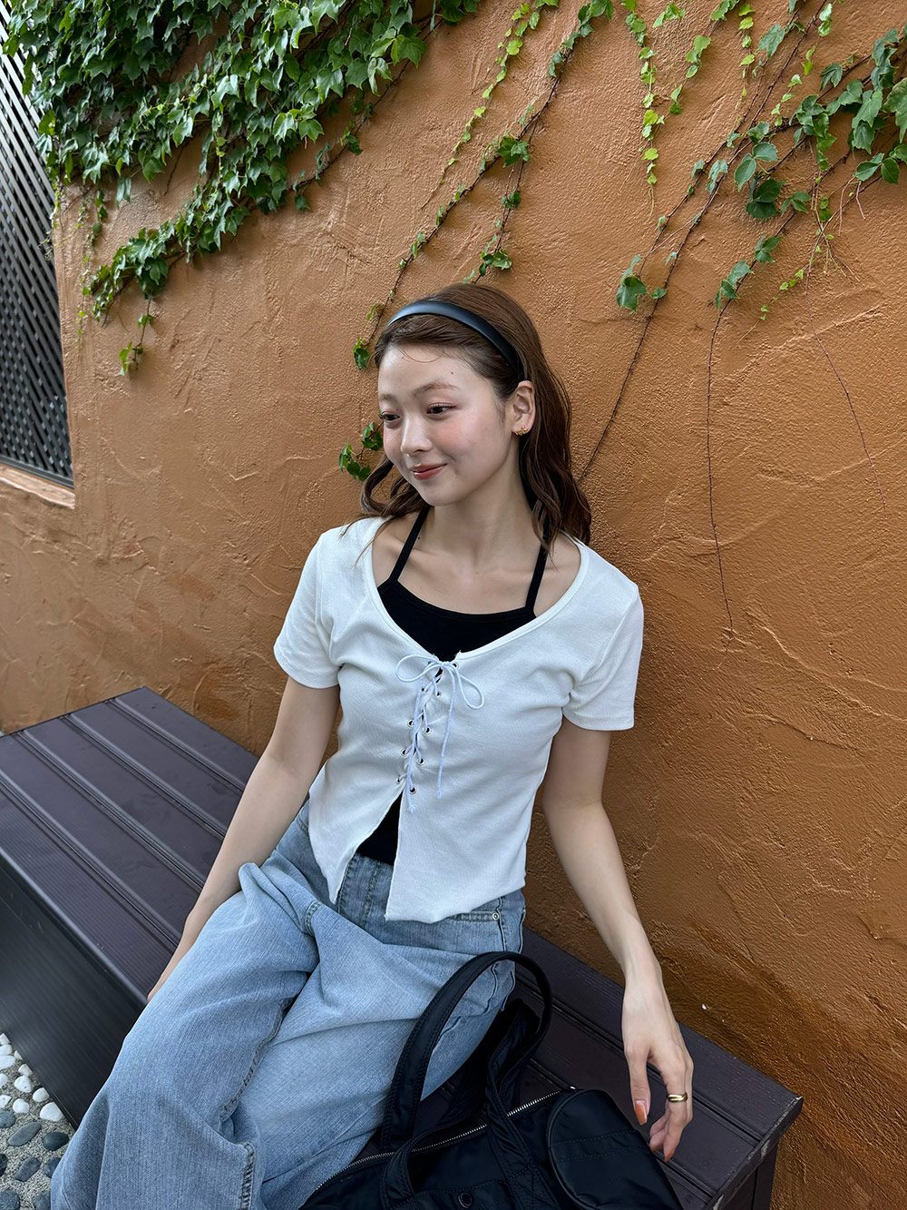 キャミ＆レースアップTシャツSET | 詳細画像7