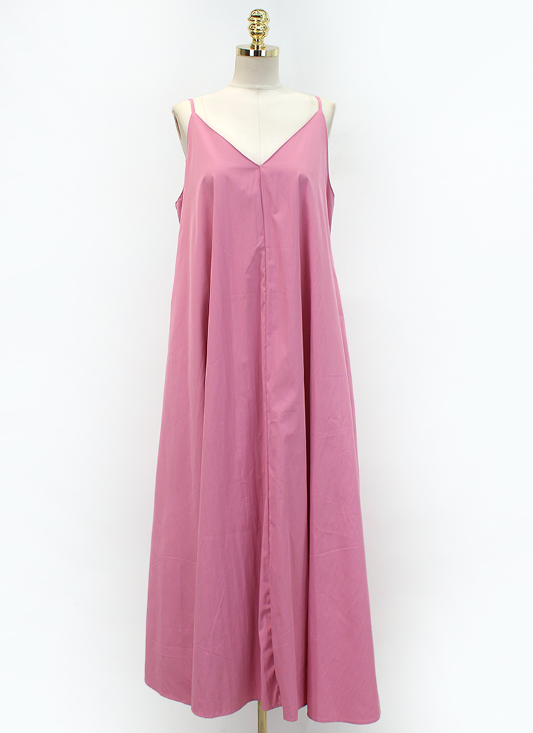 Vネックマキシキャミワンピース | レディースファッション通販 - DHOLIC